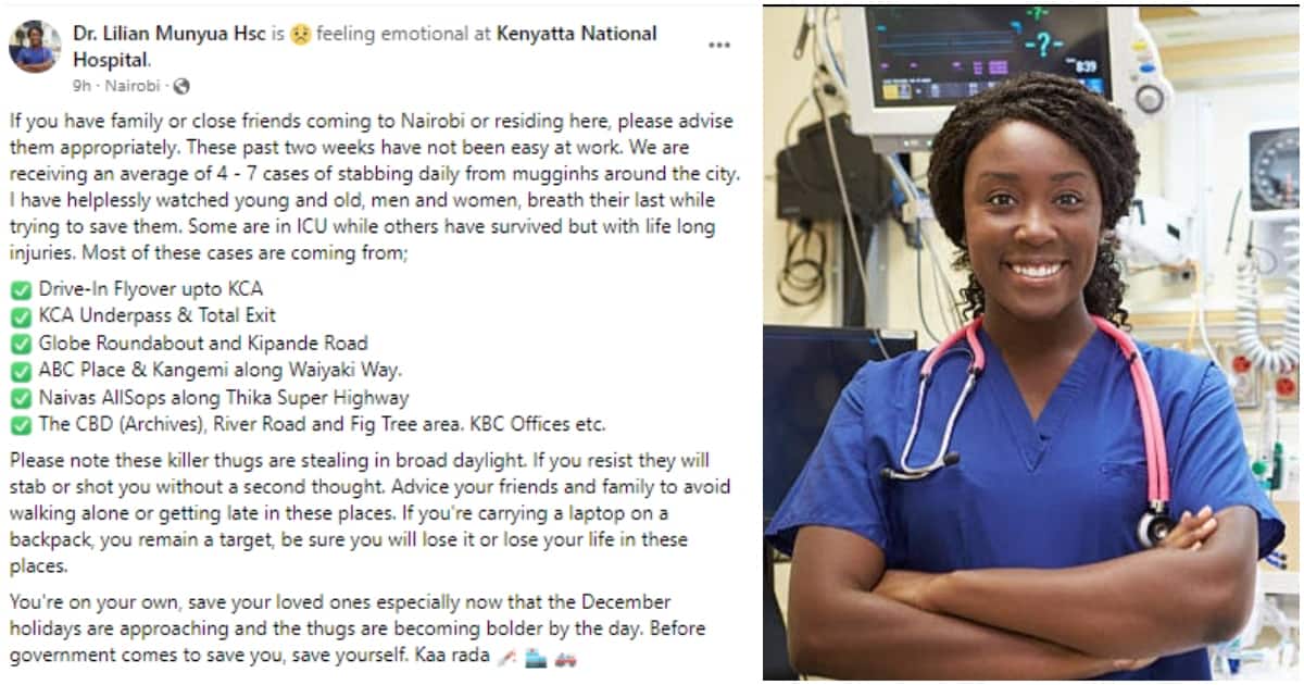 Un médecin du KNH sonne l'alarme face au nombre croissant de victimes d'agressions et demande aux habitants de Nairobi d'être vigilants