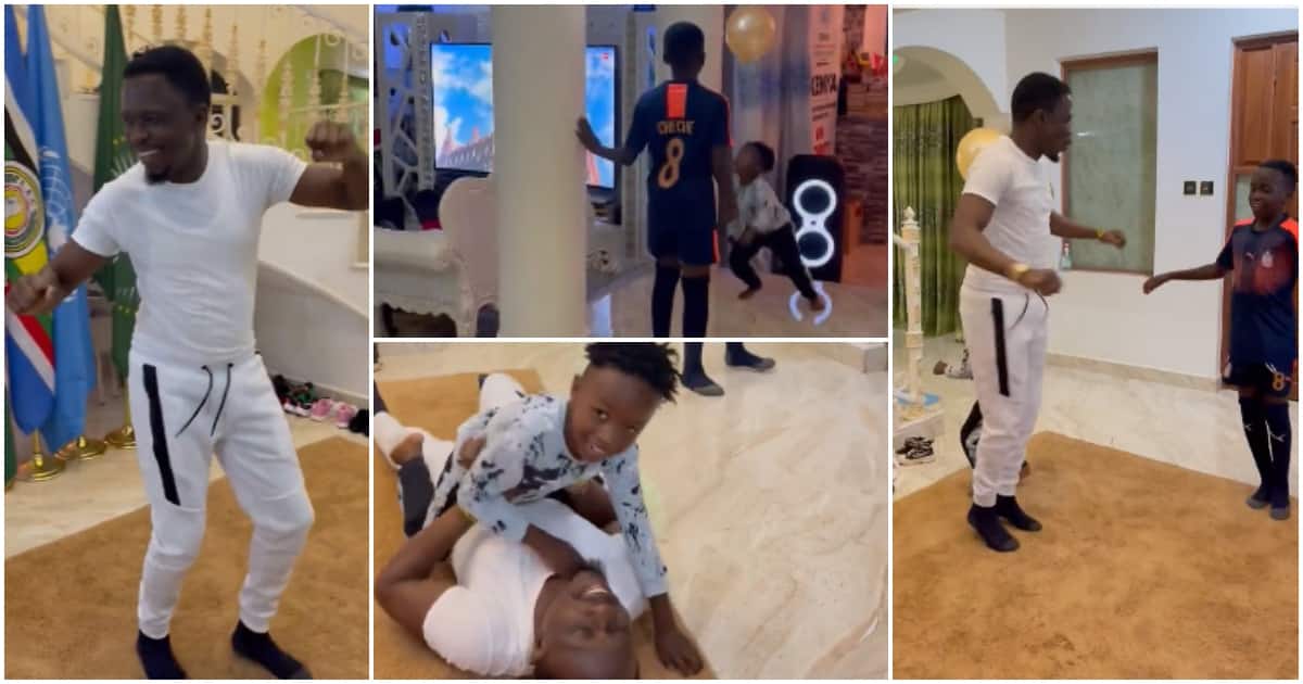 Ababu Namwamba se détend après avoir travaillé toute la semaine et partage une vidéo dansant avec ses fils
