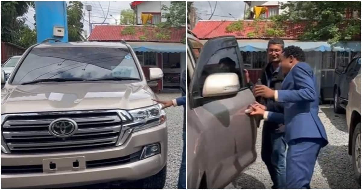 Le député Peter Salasya ravi d'avoir acheté le nouveau V8 luxueux de Toyota : "Ma nouvelle machine"