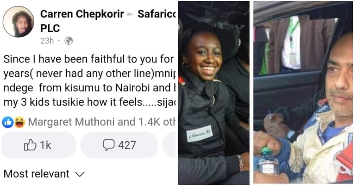 La semaine en photos : la championne de rallye Maxine Wahome en difficulté, Safaricom répond à une femme qui mendie un voyage