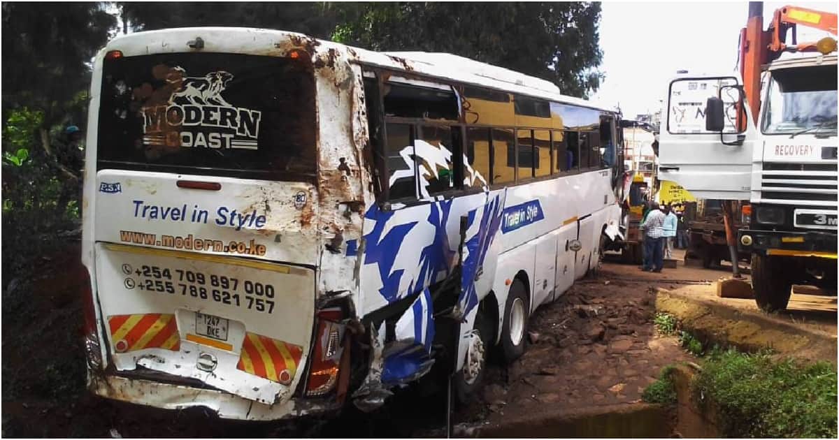 Modern Cosst bus.