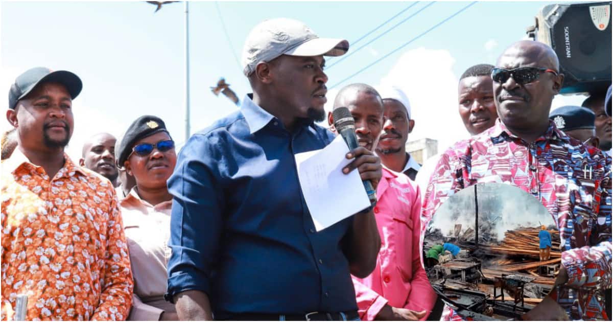 Johnson Sakaja remet 200 000 KSh à la famille dont le parent est décédé mardi dans l'incendie de Gikomba