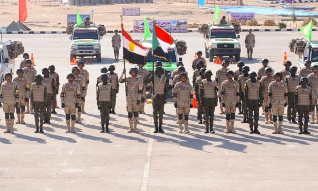 Egyptian and Sudanese military elements taking part in Guardian of the South 2 exercise in December 2022. Press Photo