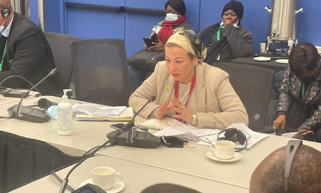 Egypt’s Minister of Environment Yasmine Fouad gives a speech at the high-level segment of the 15th Conference of the Parties (COP15) in Montreal, Canada – Source: Ministry of Environment