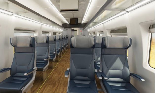 Spanish trains received by Egypt - file