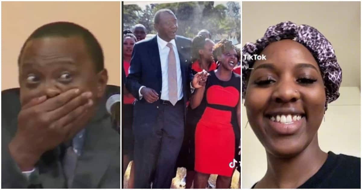 Une Kenyane excitée après être tombée sur une vieille photo de maman avec Uhuru Kenyatta : "Mpee Mamangu Heshima"