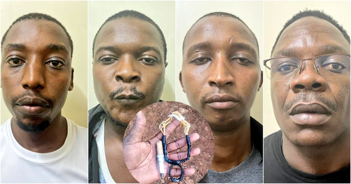 Nairobi: 4 voyous qui ont volé 50 000 KSh à la voiture de l'homme qu'ils ont suivi de la banque ont été arrêtés