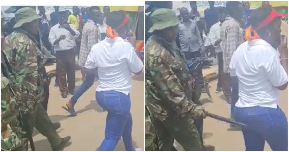 Le député Titus Khamala perplexe après qu'un policier a battu Curvy MCA avec Rungu pendant Maandamano : "Bonoko"