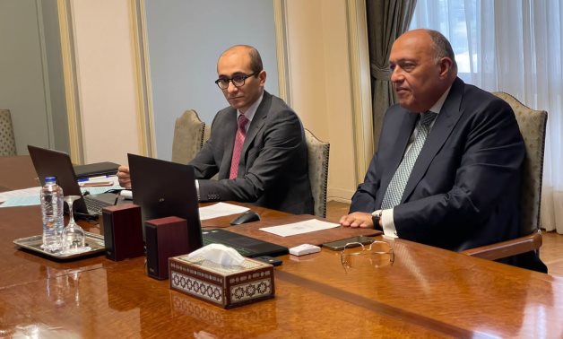Le ministre des Affaires étrangères égyptien assiste à la réunion ministérielle du Forum des économies majeures sur l'énergie et le changement climatique