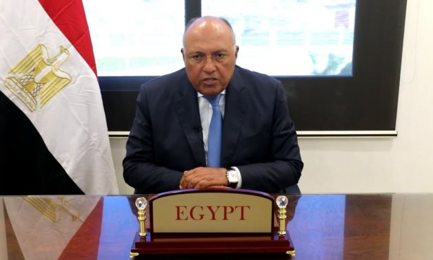 File- Foreign Minister and President-Designate of the UN Climate Change Conference 2022, COP27, Sameh Shoukry- press photo