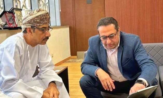 Ambassador of the Sultanate of Oman to Egypt and the Sultanate’s permanent representative to the Arab League Abdullah bin Nasser Al-Rahbi visits the new Administrative Capital- press photo