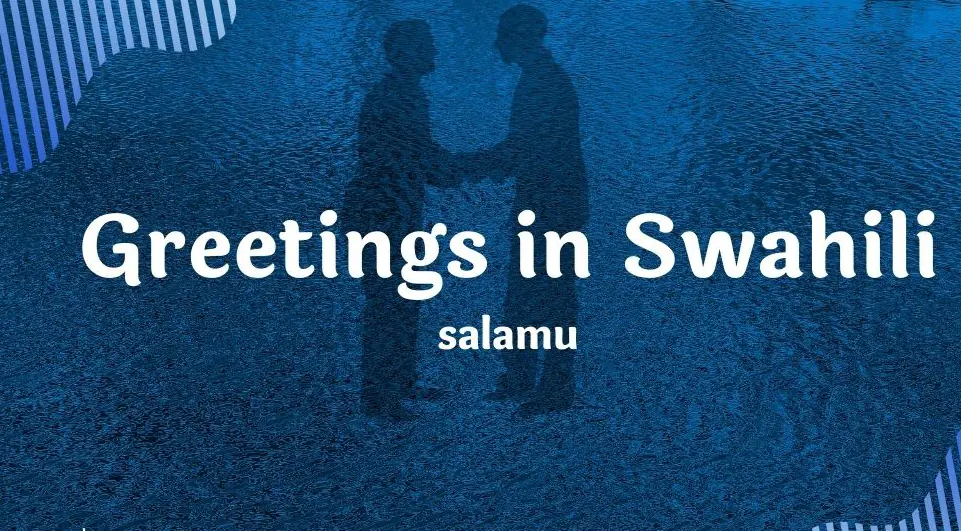 KISWAHILI POUR LES DÉBUTANTS - SUJET DEUX : SALUTATIONS