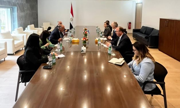 Le ministre des Affaires étrangères égyptien rencontre l'envoyé spécial pour la Syrie à Genève