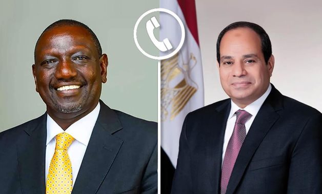 Le président Sisi reçoit un appel téléphonique de son homologue kenyan