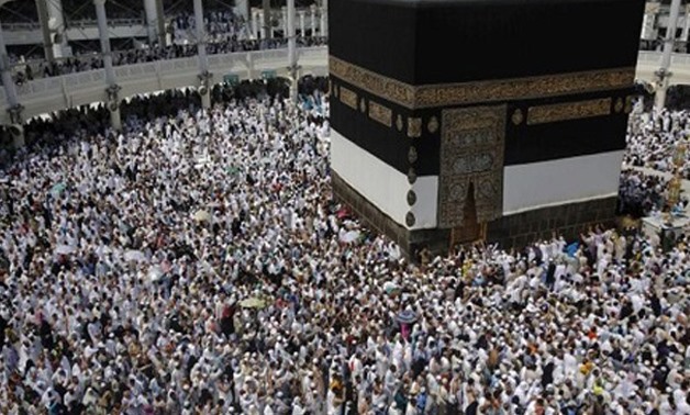 File- File Photo: Muslim pilgrims pray around the holy Kaaba at the Grand Mosque ahead of the annual haj pilgrimage in Mecca September 21, 2015 - Reuters