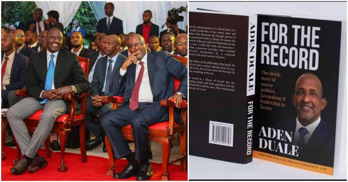 William Ruto fait l'éloge d'Aden Duale lors du lancement de son livre : "Straight Shooter"