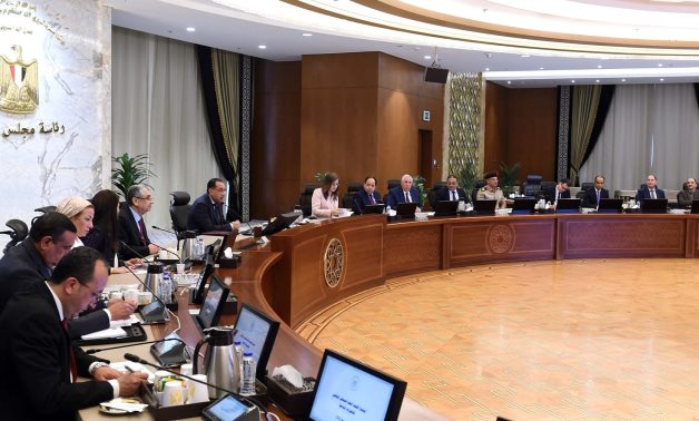 Egyptian Prime Minister Mostafa Madbouly, chaired the meeting of the Supreme Committee of the National Council for Climate Change on Sunday, June 25, 2023- press photo