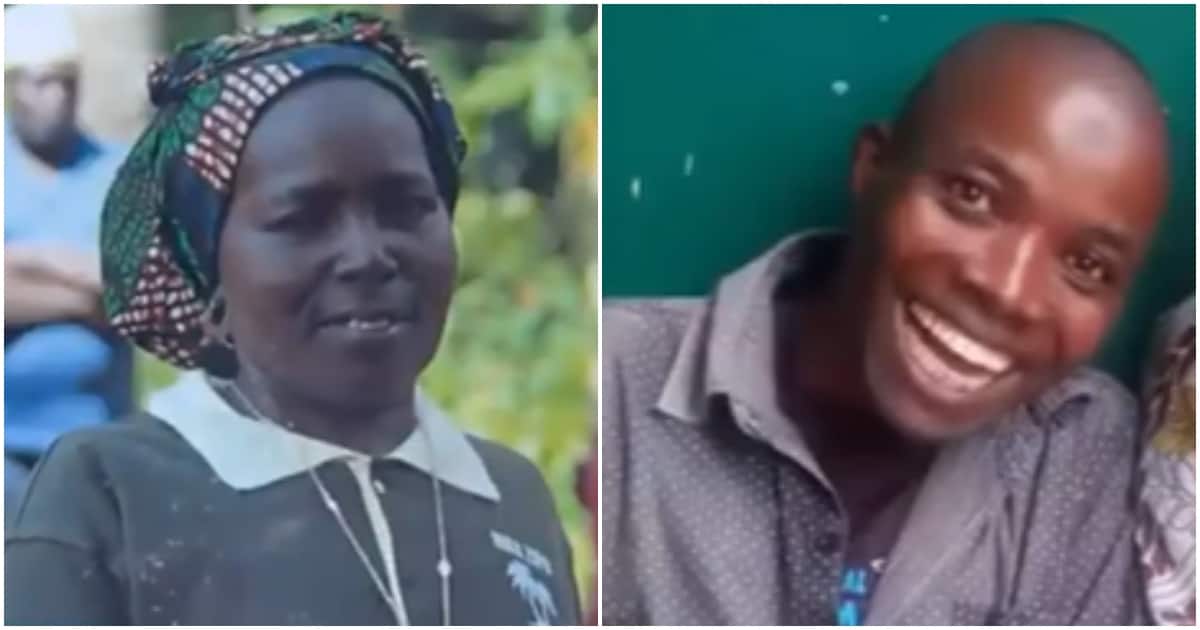 Musa Stephen and his mother Ntengure Rashid. Photo: Citizen TV.