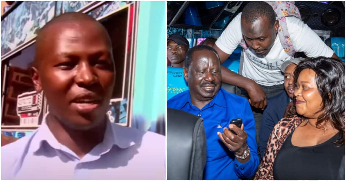 Le conducteur de Matatu qui a transporté Raila en ville dit qu'il est prêt à travailler pour le chef d'Azimio : "Siwezi Kataa"