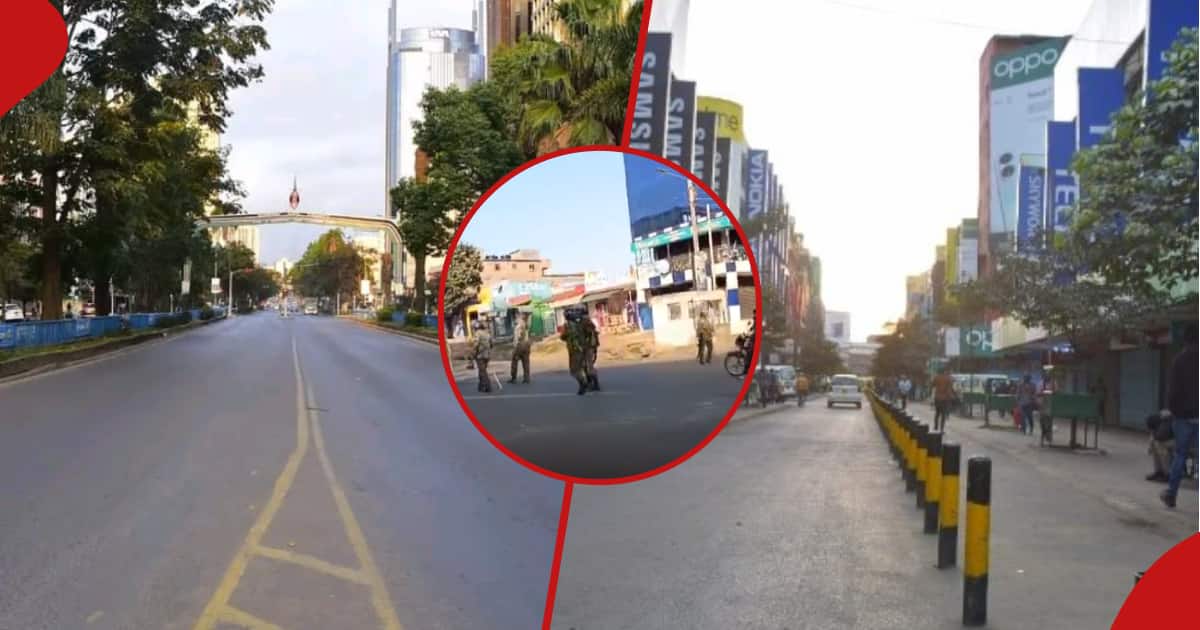 Nairobi, deserted.