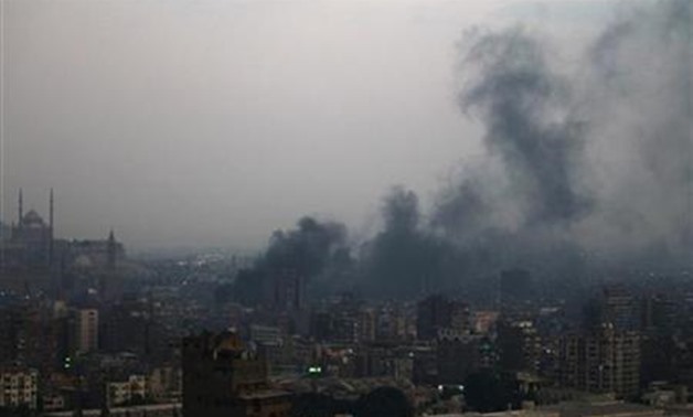 Smoke blanketing skies in Egypt - file