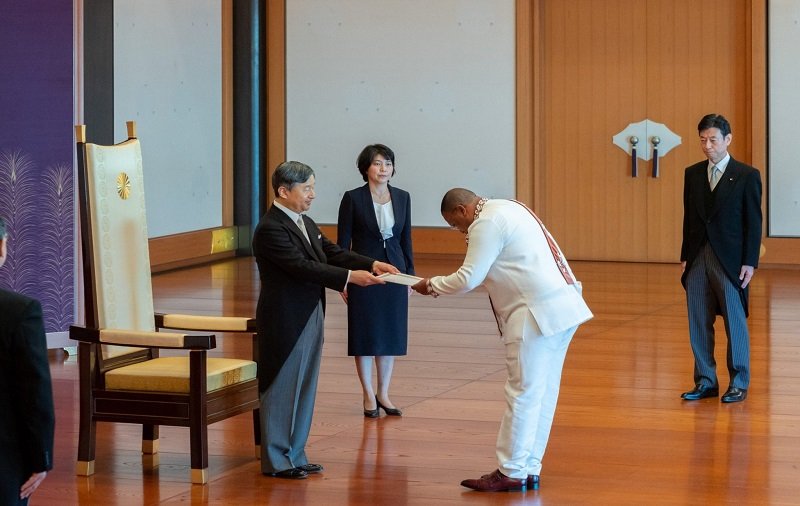 L'envoyé spécial éthiopien au Japon présente une lettre de créance