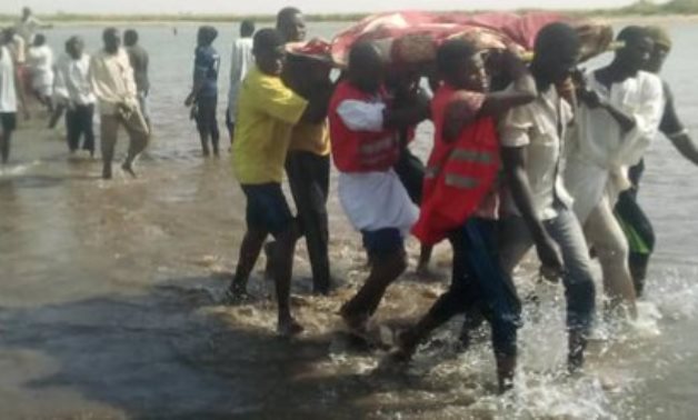 The Sudanese Red Crescent announced that they recovered 11 dead bodies from the Nile and 12 others were still missing- photo courtesy of the Sudanese Red Crescent's  Twitter account
