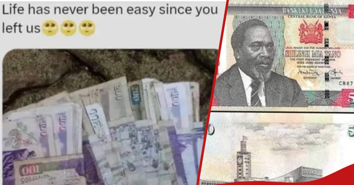 Old currency notes.