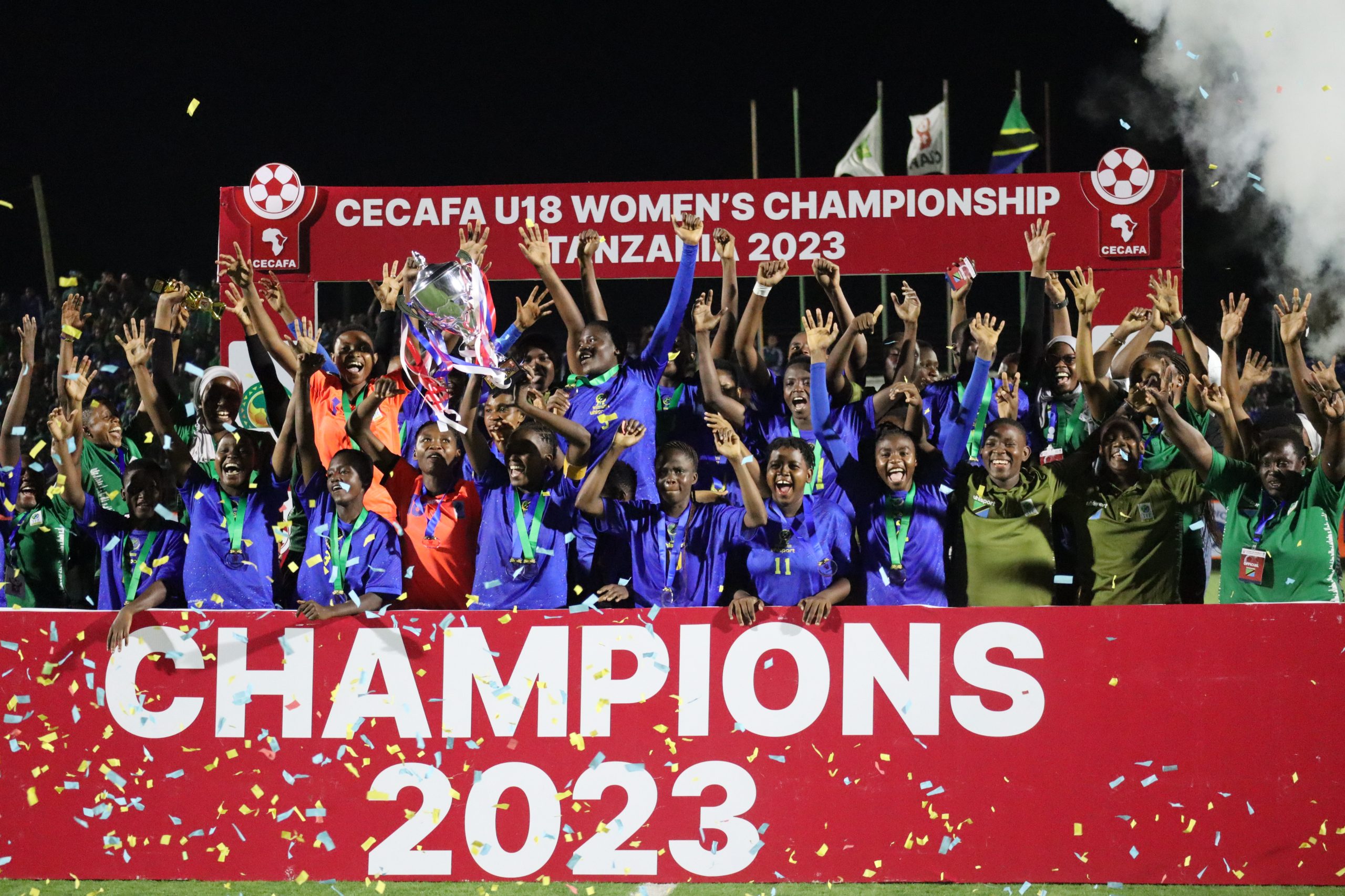 Les femmes tanzaniennes couronnées CECAFA U18 Champs
