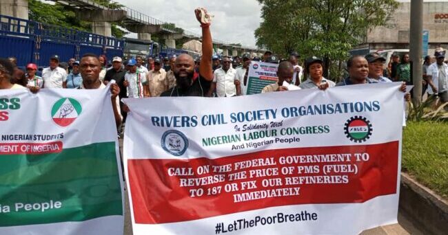 Manifestation ouvrière: Rivers NLC demande l'inversion du prix à la pompe, d'autres