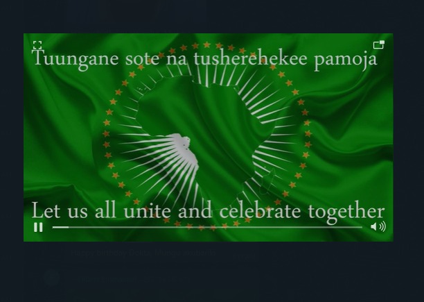 Paroles de l'hymne africain en langue kiswahili