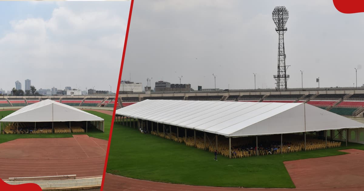 Une immense tente au cœur du stade Nyayo provoque un tollé en ligne : des « priorités mal placées »