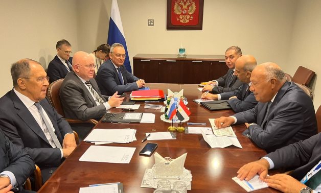 Choukry rencontre son homologue russe en marge de la 78ème session de l'AGNU
