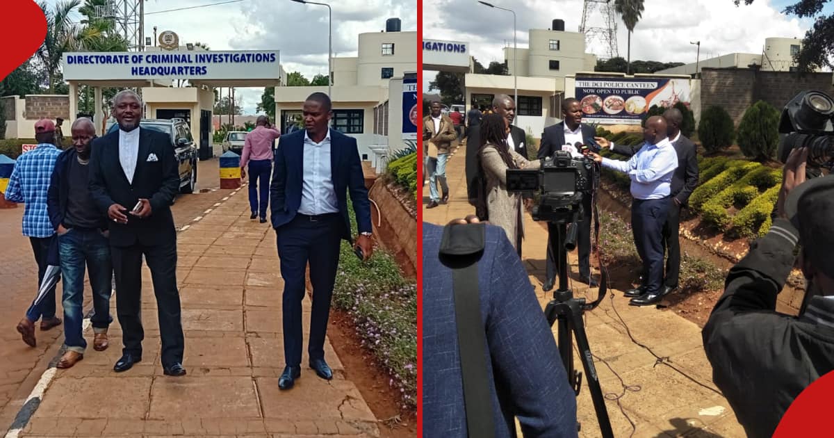 Allan Chesang se présente à DCI accompagné d'Otiende Amollo après avoir été lié à une arnaque à l'or