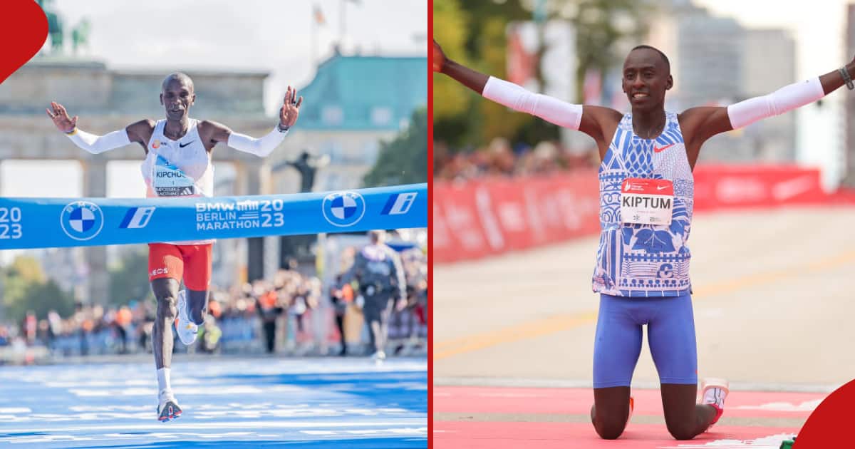 kelvin kiptum and Eliud Kipchoge.