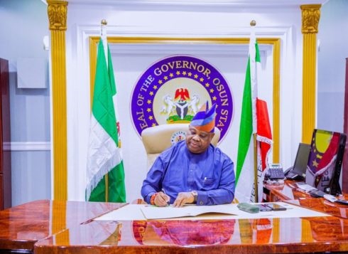 Ilesha university Adeleke Ijesha ,Adeleke months Osun APC,Osun APP Adeleke promises,office Adeleke salaries pension ,Adeleke Aregbesola Imole corps,