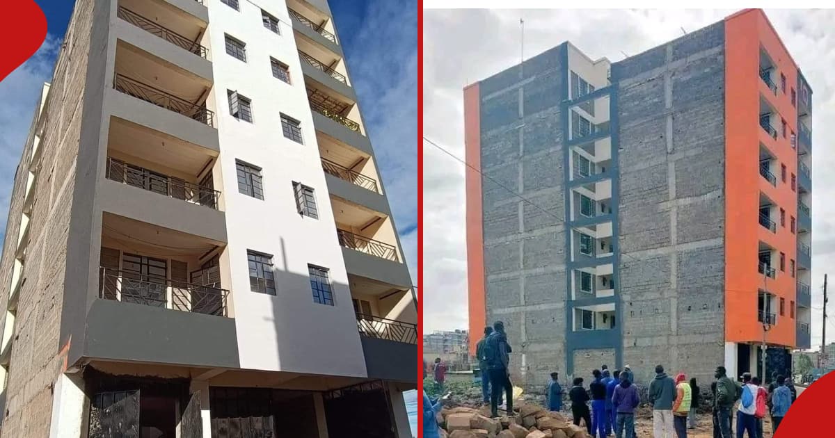 Kasarani : Inquiétude car un appartement de 7 étages qui s'est presque effondré est repeint pour attirer les locataires