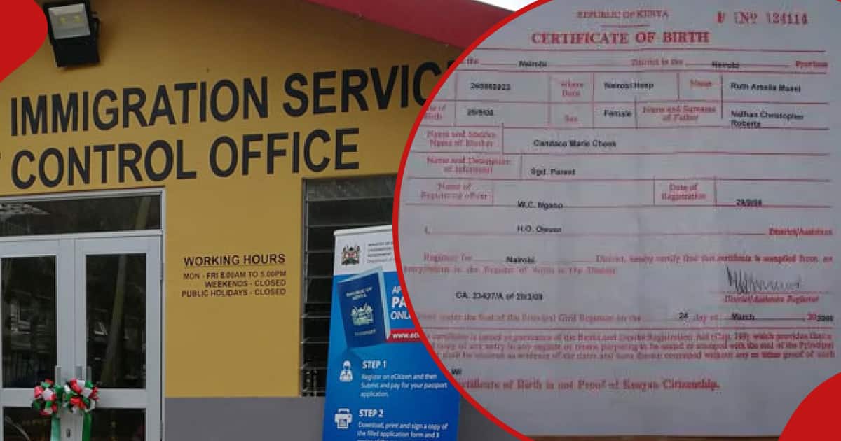 20 000 KSh pour remplacer le passeport et nouveaux frais pour les certificats de naissance et de décès