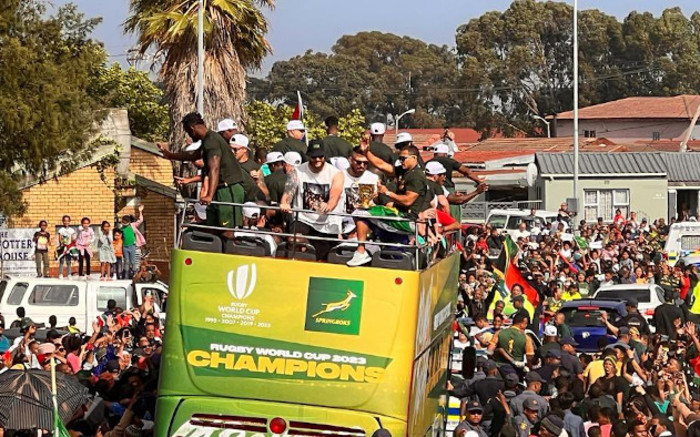 Le Cap amène les Gees pour la tournée de la victoire de Bok