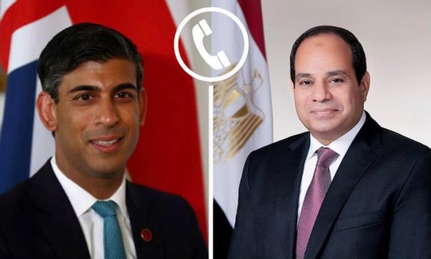 Le président Sissi discute des derniers développements à Gaza avec le Premier ministre britannique Sunak