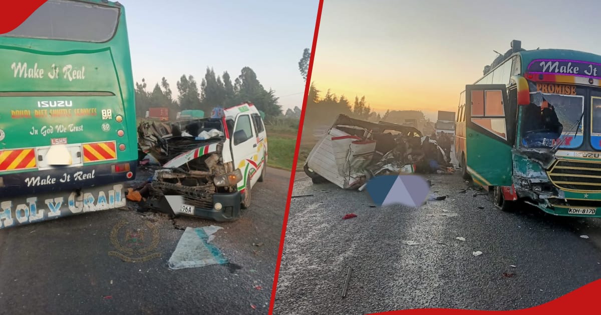 Nakuru : 4 morts et des dizaines de blessés après la collision de la navette Msamaria Mwema avec un bus
