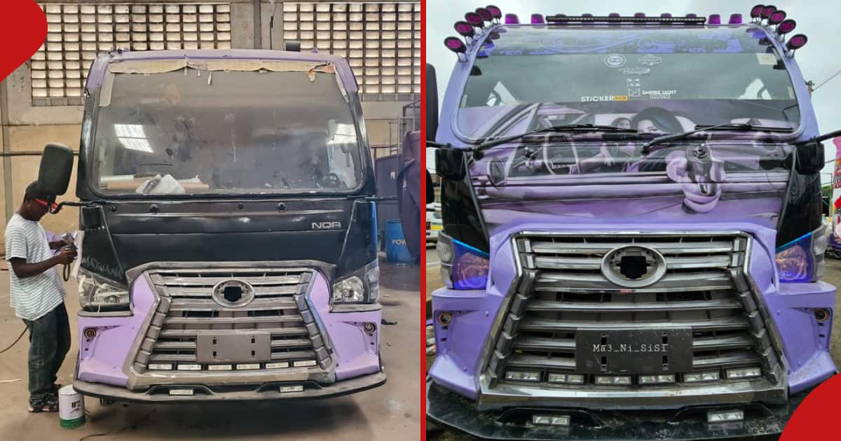 Embakasi Matatu avec la calandre Lexus LX570 sur les routes