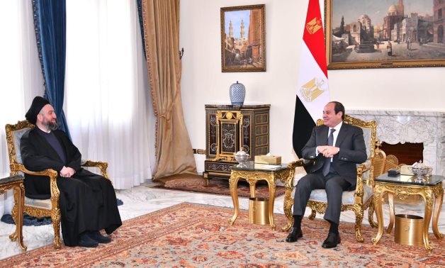 Le président égyptien rencontre le leader du Mouvement national de la sagesse irakien