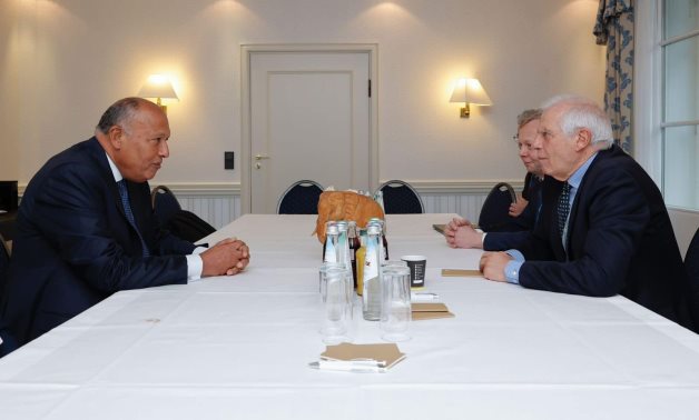 Le ministre des Affaires étrangères égyptien et Borrell de l'UE affirment leur engagement en faveur d'une action commune pour une avancée dans la situation à Gaza