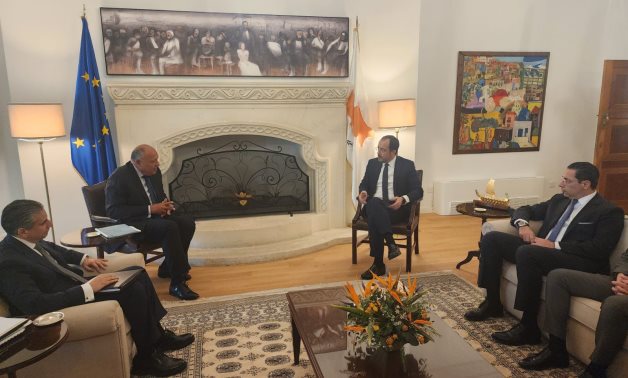 Le ministre égyptien des Affaires étrangères discute avec le président chypriote de projets énergétiques et d'augmentation des investissements directs