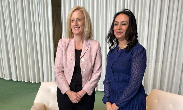La cheffe du NCW égyptien, Maya Morsi, rencontre la ministre australienne de la Femme, l'honorable Katy Gallagher