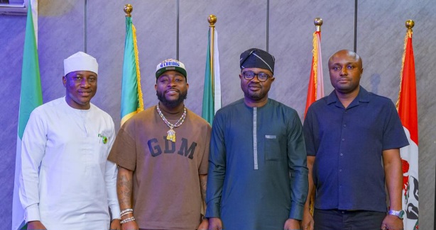 PHOTOS: Davido visits Interior Minister, Tunji-Ojo
