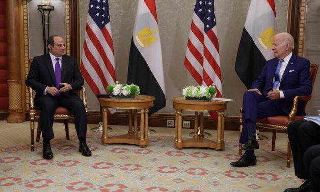 Biden a remercié Sissi pour son leadership dans la fourniture de l'aide humanitaire à Gaza, et la Maison Blanche