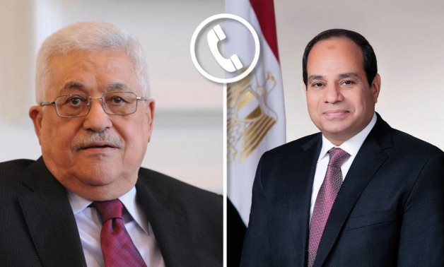 Le président Sissi s'entretient avec son homologue palestinien Mahmoud Abbas