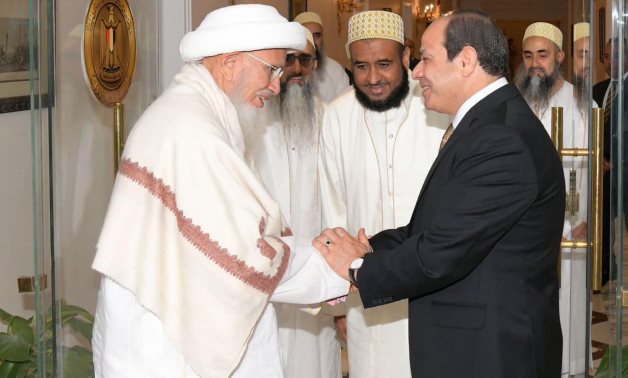 Le président égyptien Sissi reçoit le sultan de la communauté indienne Bohra